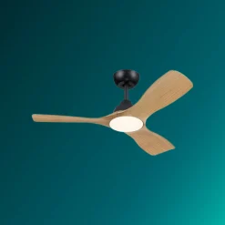 Philips LED-vifte Olas, Ø 106 cm, brun/svart, stillegående Sale