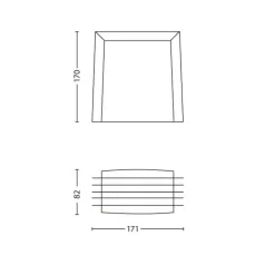 Philips myGarden Shades vegglampe E27 antrasitt Sale