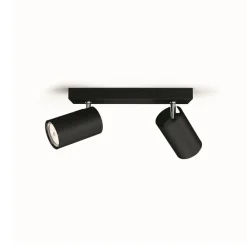 Philips myLiving Kosipo spot GU10 svart 2 lysk| Spotter I Tak