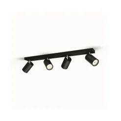 Philips myLiving Kosipo spot GU10 svart 4 lysk| Spotter I Tak