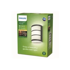 Philips Python LED-vegglampe antrasitt 2 700 K Hot