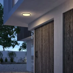 Philips SuperSlim LED IP54 Ø 25cm 2 700K svart Discount