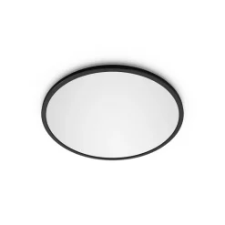 Philips SuperSlim LED IP44 2 700 K Ø 24,5 cm svart| Design- Og Hotellbelysning|Led-Innendørs