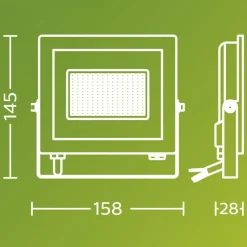 Philips utendørs LED-spot Lois UE flood, 14 W, 3000 K, IP65| Utespotter