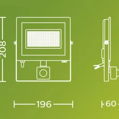 Philips utendørs LED-spot Lois UE Sensor, 24 W, 5000 K IP65| Utebelysning Med Sensor|Utebelysning Med Sensor