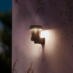 Philips utendørs LED-vegglampe Avery, svart, IP44 Outlet