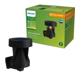 Philips utendørs LED-vegglampe Avery, svart, IP44 Outlet
