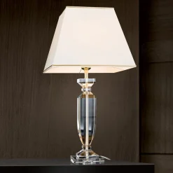 ORION Pokal bordlampe med krystall gull/krem New