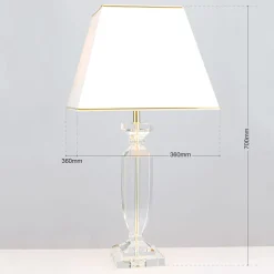 ORION Pokal bordlampe med krystall gull/krem New