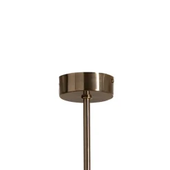 Lucea Portemo hengelampe, messing, Ø 37 cm, 2 lyskilder, glass Hot