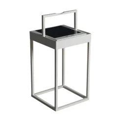 Konstsmide Portofino LED-solcellelykt, vegg / bord, hvit| Solcellelamper