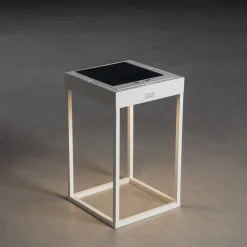 Konstsmide Portofino LED-solcellelykt, vegg / bord, hvit| Solcellelamper