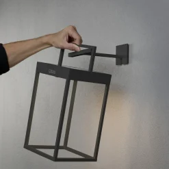 Konstsmide Portofino LED-solcellelykt, vegg / bord, svart Hot