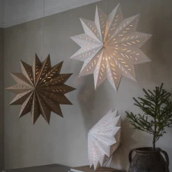 PR Home Alfa Star hengelampe hvit Ø 50 cm| Julebelysning