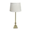PR Home bordlampe Linné Sofia Plissé 51 cm hvit/gull lin| Bordlamper
