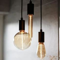 PR Home Edge LED-pære E27 gull 2W 1 800K dimbar T30, dimbar| Dimbar Led-Pære|Dimbar Led-Pære