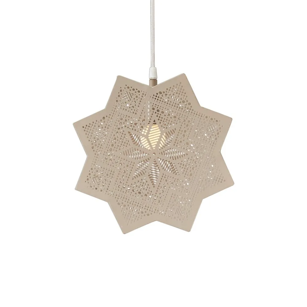 PR Home Elvira dekostjerne av metall, beige| Julebelysning