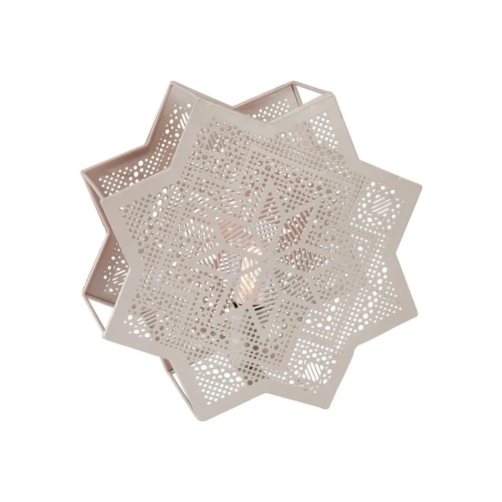 PR Home Elvira dekostjerne av metall, beige| Julebelysning