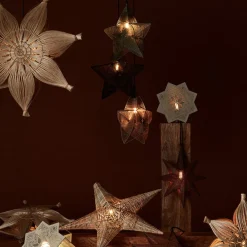 PR Home Elvira dekostjerne av metall, beige| Julebelysning