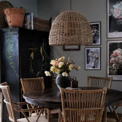 PR Home hengelampe Cebu, Ø 57 cm, Lampakanay-skjerm, IP20| Pendellamper