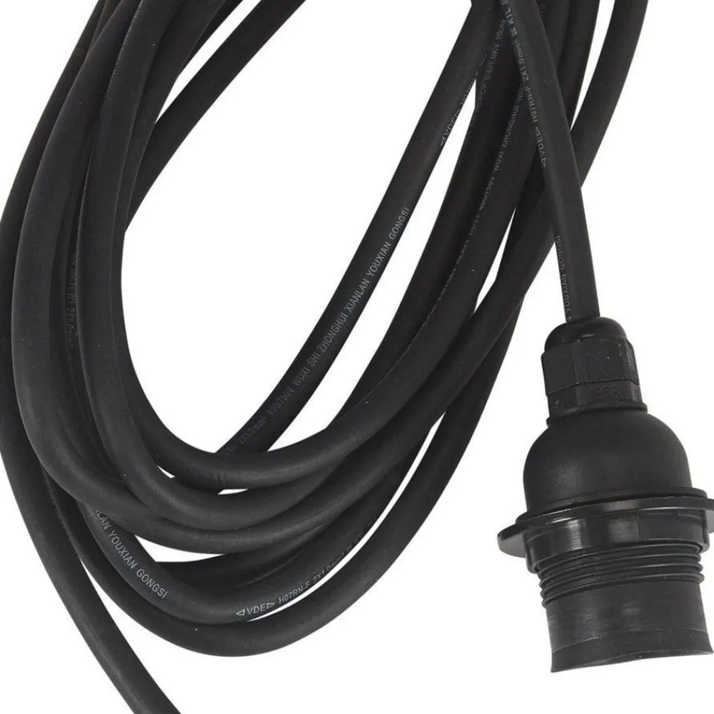 PR Home utendørs pendellampe Cebu, Ø 17 cm, Lampakanay, støpsel| Pendellamper Utendørs