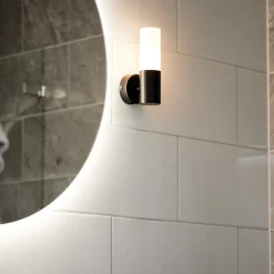 PR Home vegglampe til bad Beta, svart, IP44