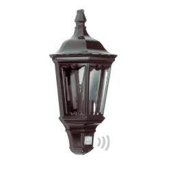 K.S. Verlichting Praktisk utendørs vegglampe Ancona, svart New