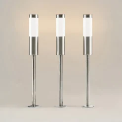 PRIOS Edinai utendørs LED-spot med spyd, 3 stk Best