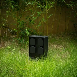 PRIOS Foranda energisøyle, 4 deler, svart, 23 cm| Strømsøyler|Tilbehør