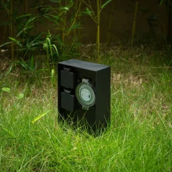 PRIOS Foranda kraftsøyle, 2 timer svart 23 cm| Strømsøyler|Tilbehør