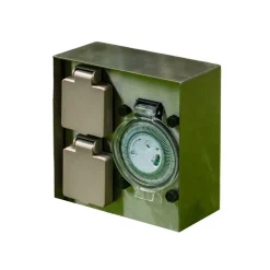 PRIOS Foranda strømkolonne 2-timers timer i stål 23 cm| Strømsøyler