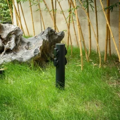 PRIOS Helvin energiprofil, 4 stikkontakter, svart| Strømsøyler|Tilbehør