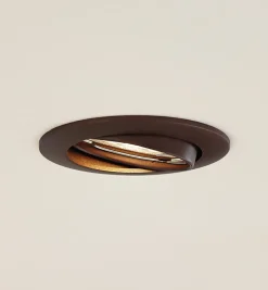 PRIOS innfelt taklampe Fibur, bronse, aluminium, Ø 8,2 cm Best