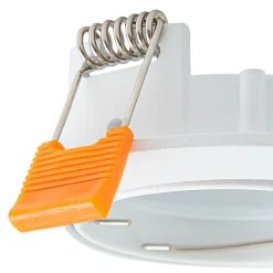 PRIOS innfelt taklampe Fibur, hvit, aluminium, Ø 8,2 cm| Downlights|Spotter I Tak