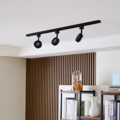 PRIOS Jardani skinnesystem med 1 krets 3 lyskilder svart Discount