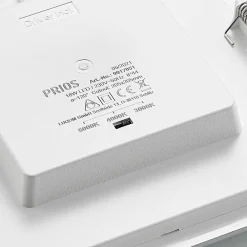 PRIOS LED innfelt lampe Helina, sølv, 22 cm, 18 W, dimbar| Butikkbelysning|Kontorbelysning