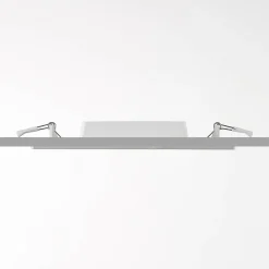 PRIOS LED innfelt lampe Helina, sølv, 22 cm, 18 W, dimbar| Butikkbelysning|Kontorbelysning