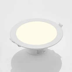 PRIOS LED-innbyggingslampe Rida, 10stk, hvit, 23cm, 25W, CCT, IP44 Outlet