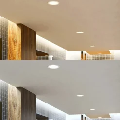 PRIOS LED-innbyggingslampe Rida, 10stk, hvit, 23cm, 25W, CCT, IP44 Outlet