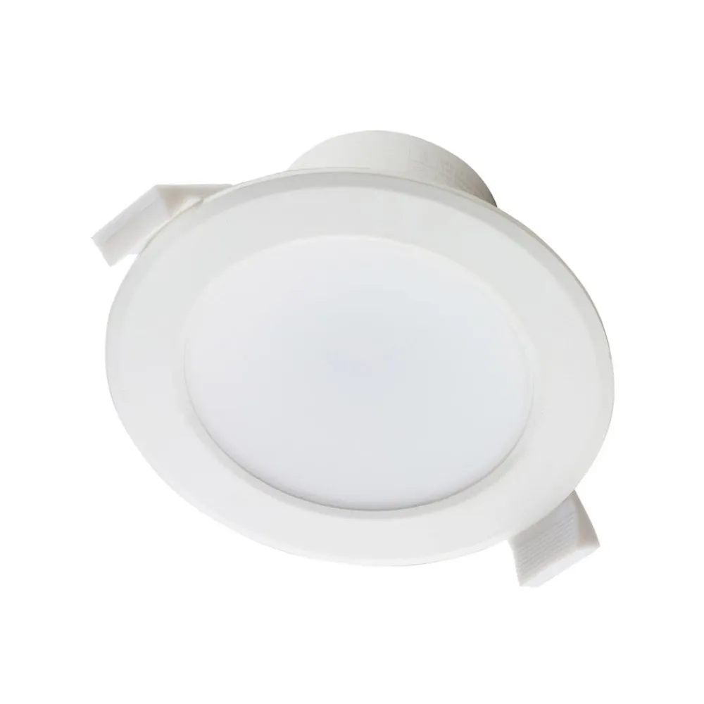 PRIOS LED-innbyggingslampe Rida, 10stk, hvit, 23cm, 30W, CCT, IP44| Downlights