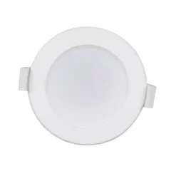 PRIOS LED-innbyggingslampe Rida, 3 enheter, hvit, 23 cm, 30W, CCT, IP44| Downlights