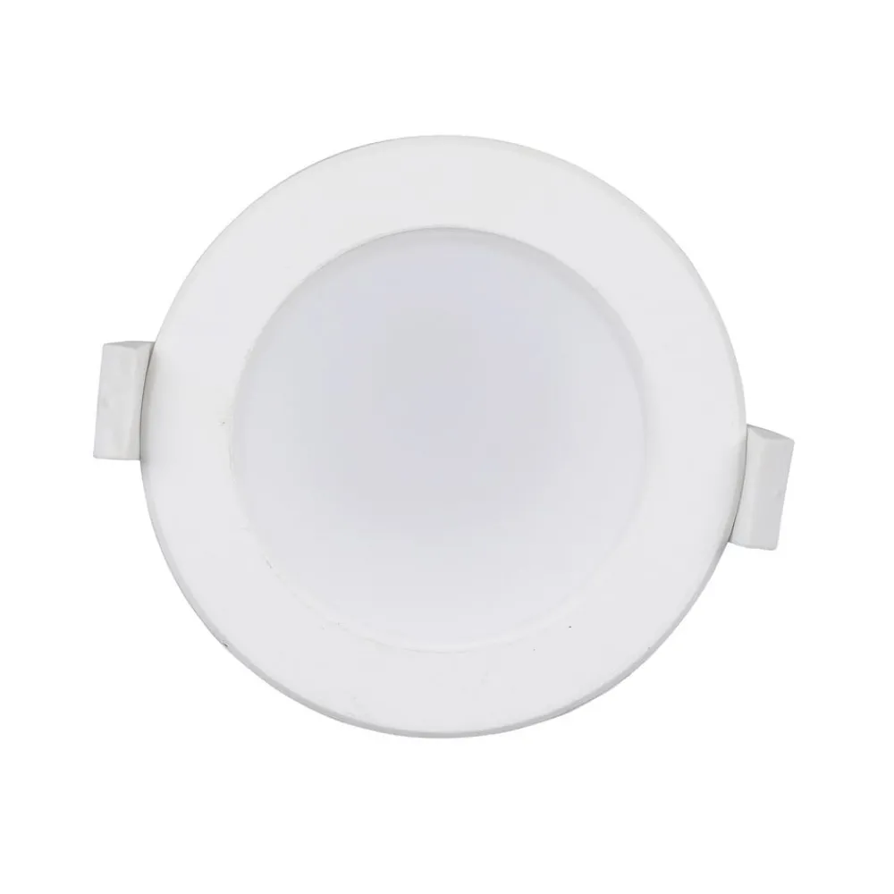 PRIOS LED-innbyggingslampe Rida, 3 enheter, hvit, 23 cm, 30W, CCT, IP44| Downlights