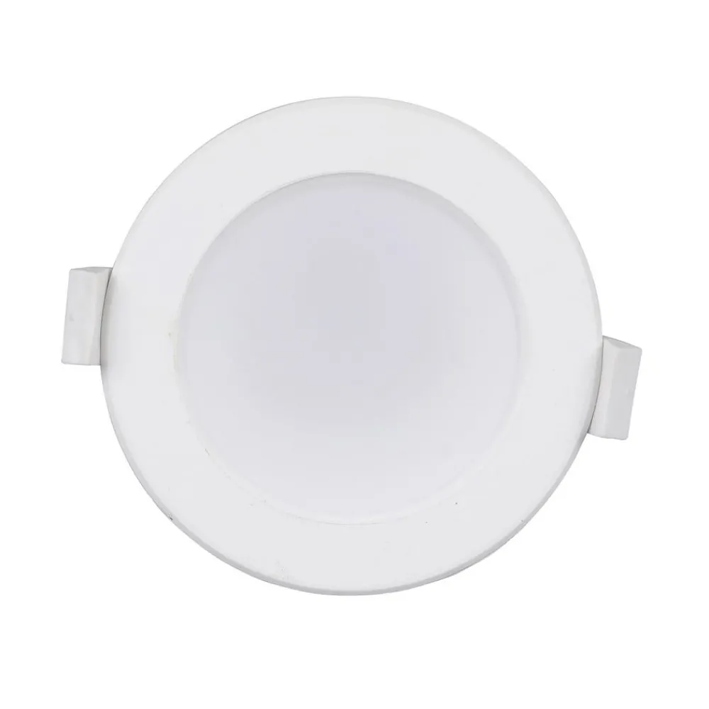 PRIOS LED-innbyggingslampe Rida, 3 enheter, hvit, 23 cm, 30W, CCT, IP44| Downlights