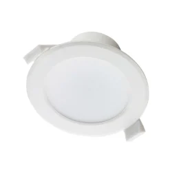 PRIOS LED-innbyggingslampe Rida, 3 enheter, hvit, 23 cm, 30W, CCT, IP44| Downlights