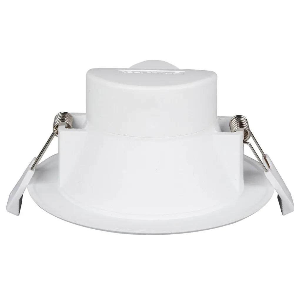 PRIOS LED-innbyggingslampe Rida, 3 enheter, hvit, 23 cm, 30W, CCT, IP44| Downlights
