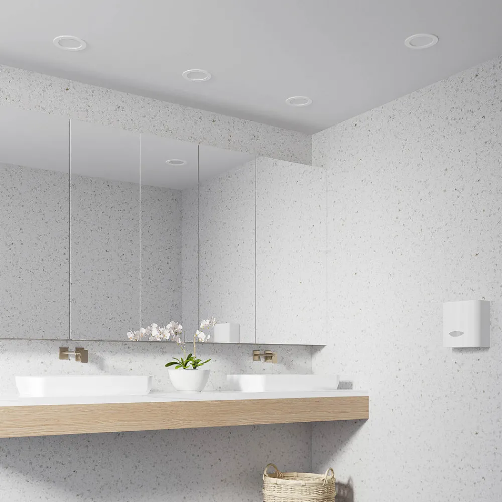 PRIOS LED-innbyggingslampe Cadance, hvit, 17 cm, sett med 10 stk, CCT Best