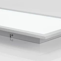 PRIOS LED-panel Gelora, 80 cm, 4 000 K, sølvfarget, aluminium| Butikkbelysning|Kontorbelysning