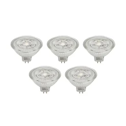 PRIOS LED-reflektor GU5.3 4.3W 345lm 36° klar 827 sett med 5 stk Online