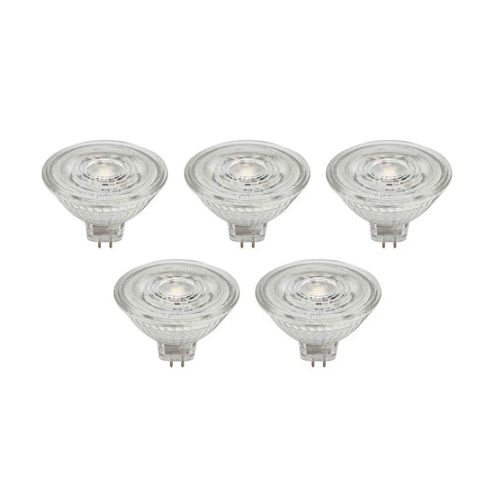 PRIOS LED-reflektor GU5.3 4.3W 345lm 36° klar 827 sett med 5 stk Online