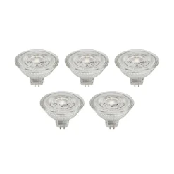 PRIOS LED-reflektor GU5.3 4.9W 500lm 36° klar 840 sett med 5 stk| Led-Pærer